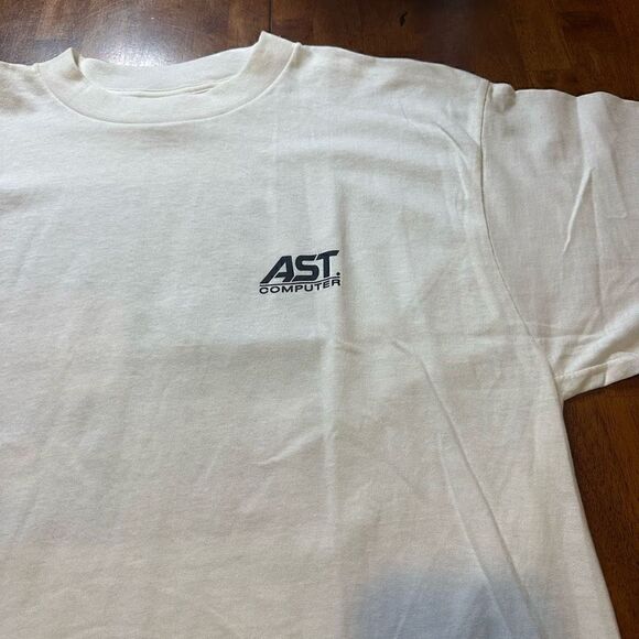 Vintage 90s Technology AST Computer Graphic Mens Shirt New without tags XL - Picture 5 of 7